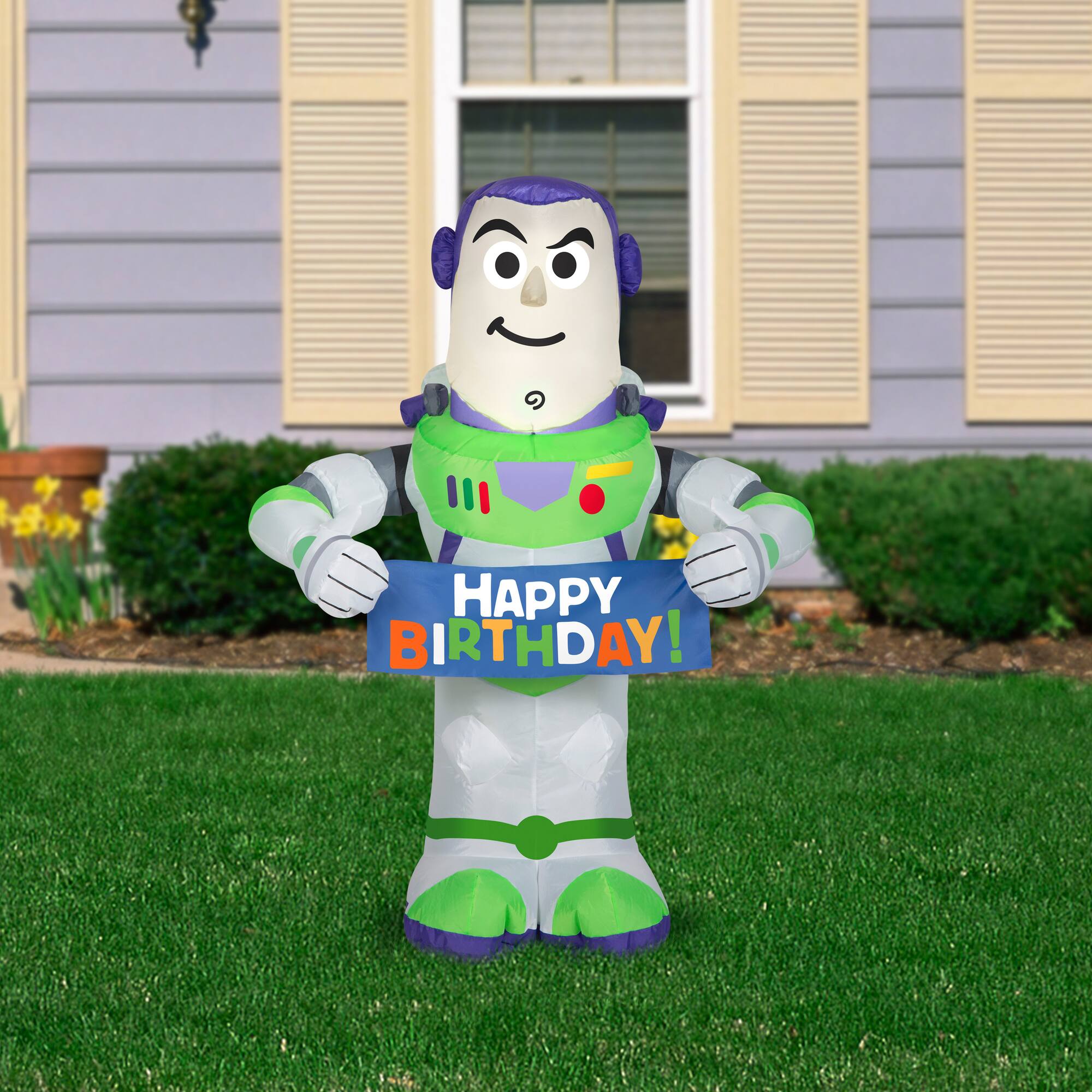 3.5ft. Airblown® Inflatable Birthday Buzz Lightyear